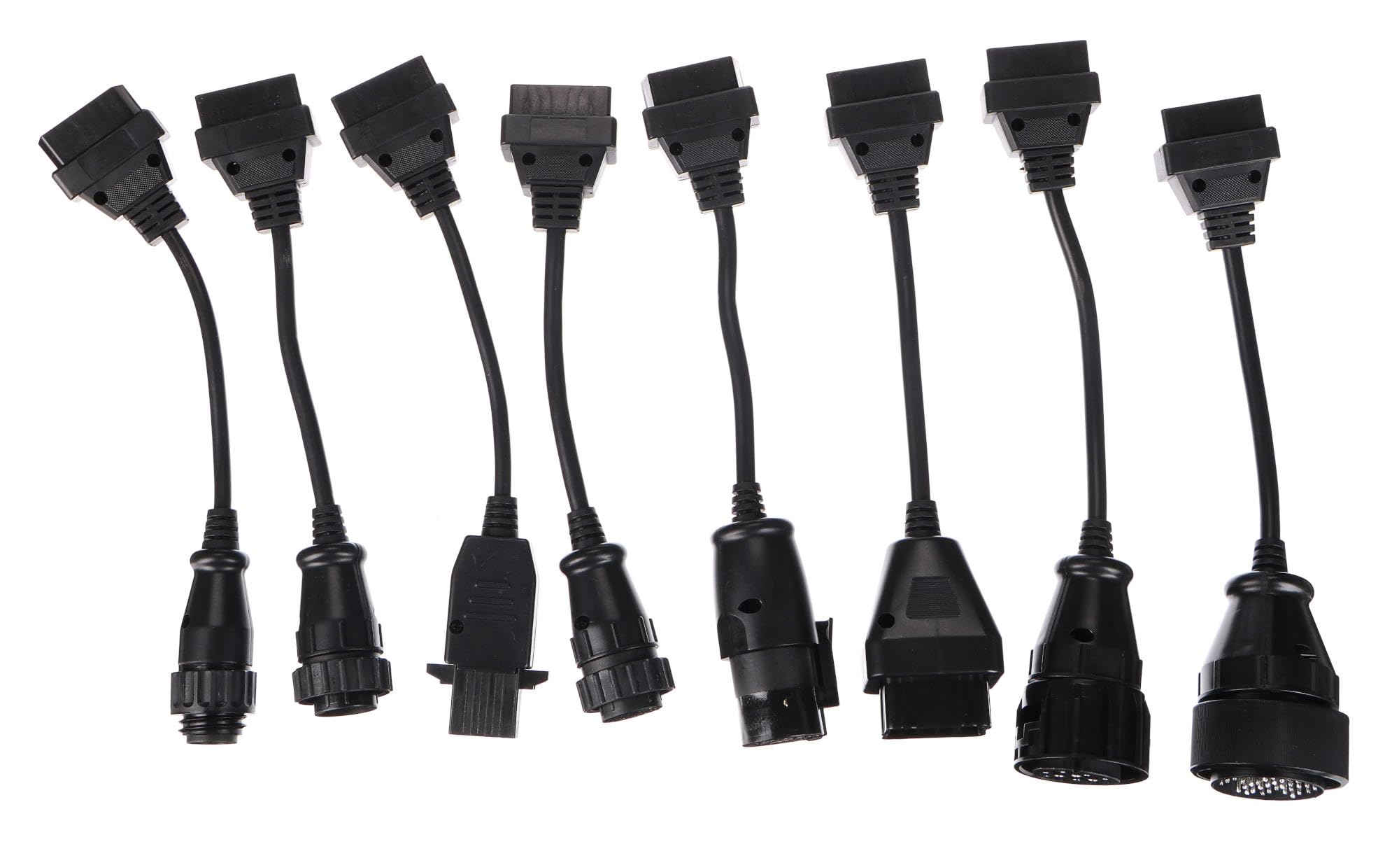 Mechanic Cable Set 2 | Adaptador Reductor OBD-II Compatible con Camiones | Kit de Cables de diagnóstico | Compatibilidad con Conectores de 16 Pines | 8 Piezas