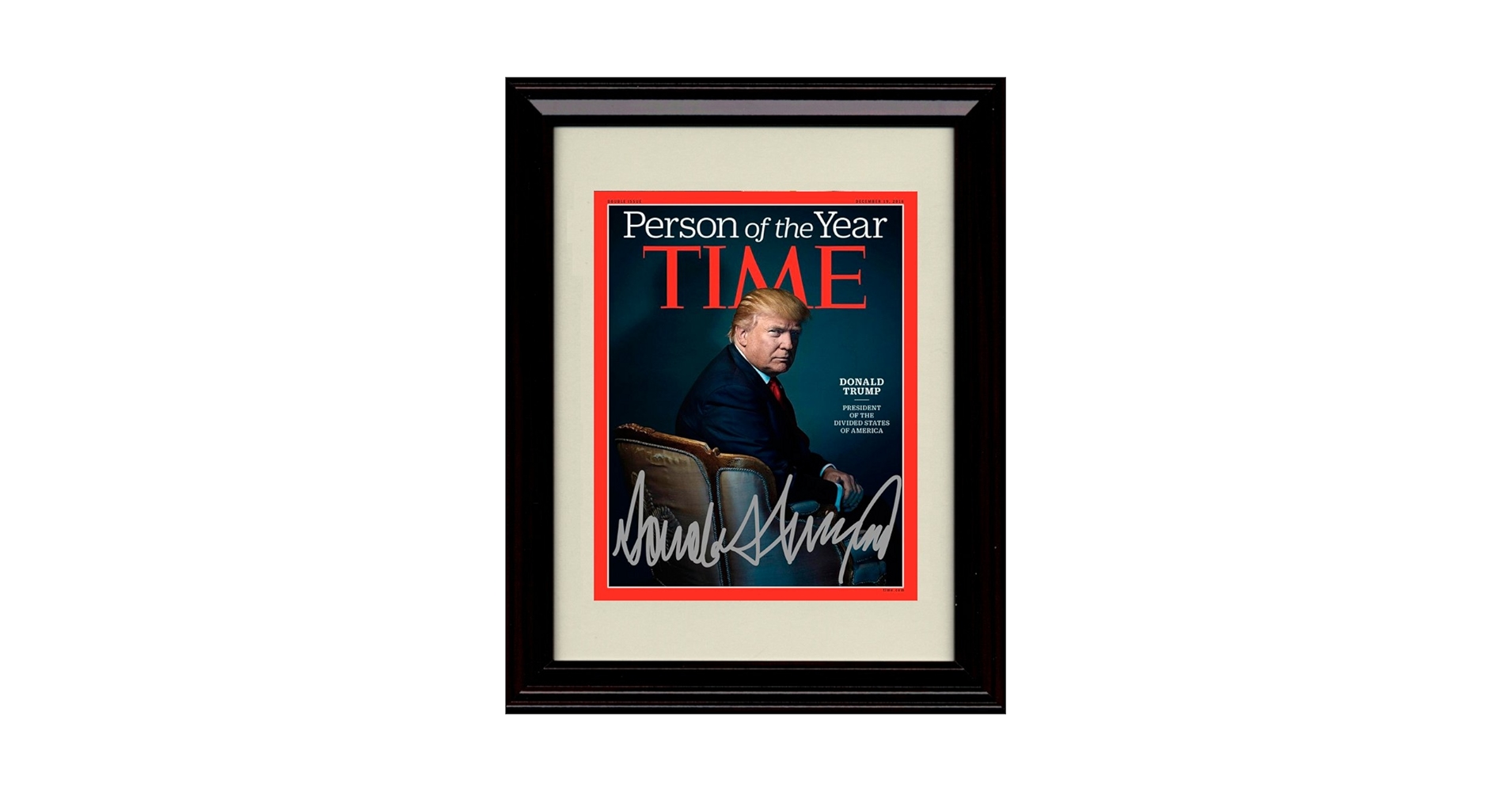 Amazon.co.jp: フレーム入りドナルド・トランプ サイン入りレプリカ