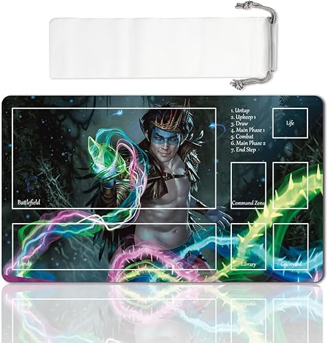 Miniatura 16 de Juego de mesa MTG Playmat Games Tamaño 60X35 cm CCG Compatible para TCG RPG CCG Play Mats (Nissa, Voz de ZENDIKAR-Zone)