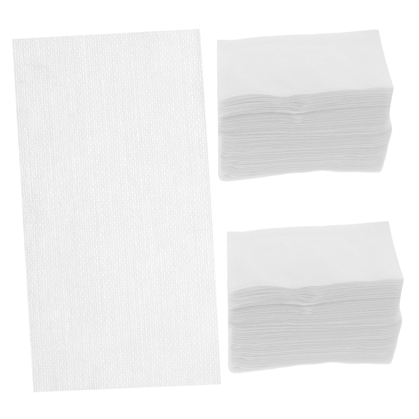 PLAFOPE 500 Piezas Toallitas Faciales Desechables de Algodón Estirable Paños Grandes para Limpieza y Desmaquillado Uso Húmedo y Seco para Mujer Almohadillas Suaves para Toner y Cuidado