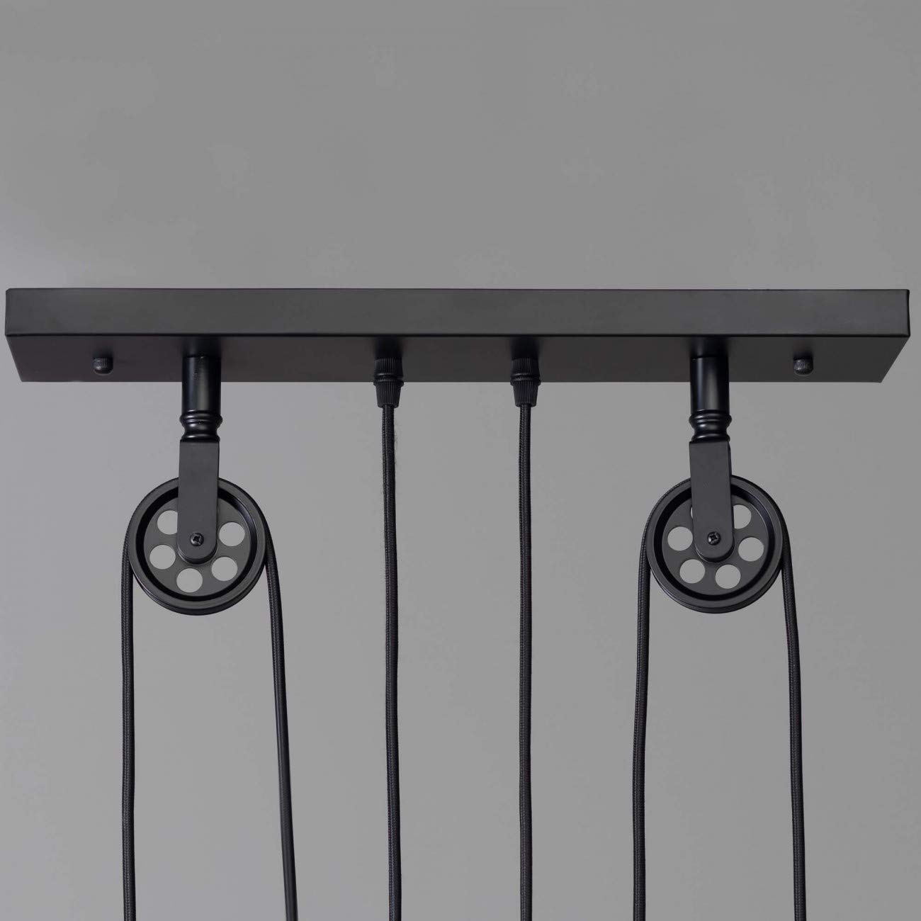 KOSILUM - Lampada industriale a sospensione, tripla piatto, luce bianca calda, illuminazione soggiorno, camera da letto, cucina, corridoio, 3 x 60 W, E27, IP20