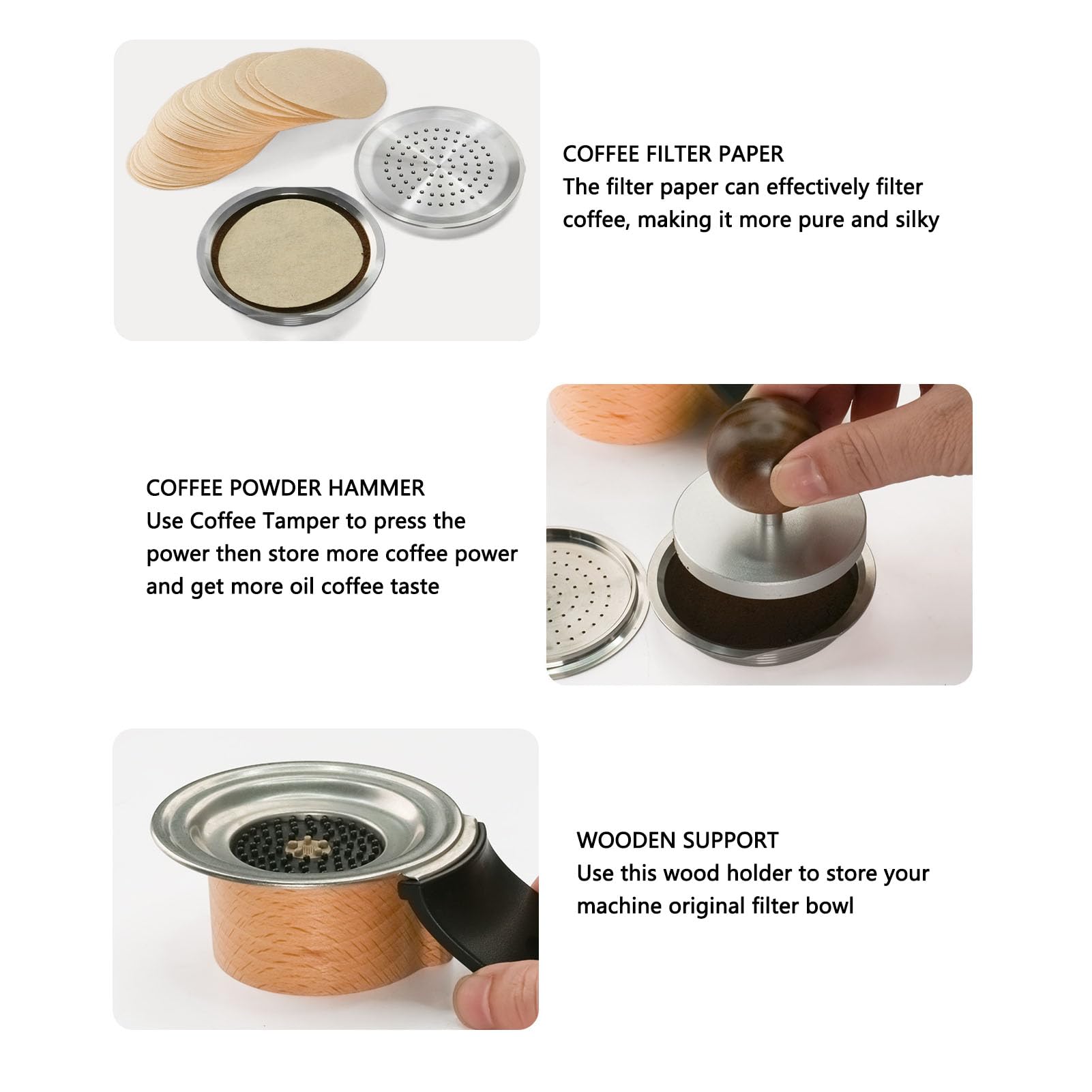 Cápsulas de café de Acero Inoxidable, Cápsulas de café Recargables, Cápsulas de café de Metal Reutilizables, Cápsulas de café Reutilizables, Cápsulas de Filtro de café