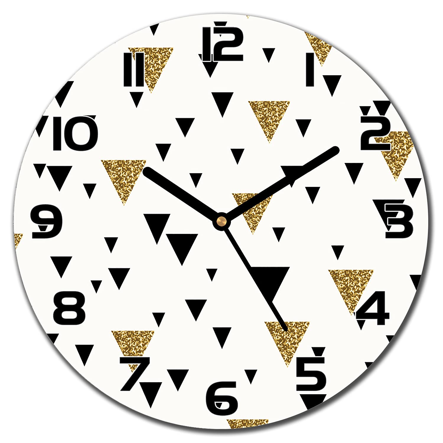 Horloge en verre 30 cm lisible et moderne pour sublimer un mur vide
