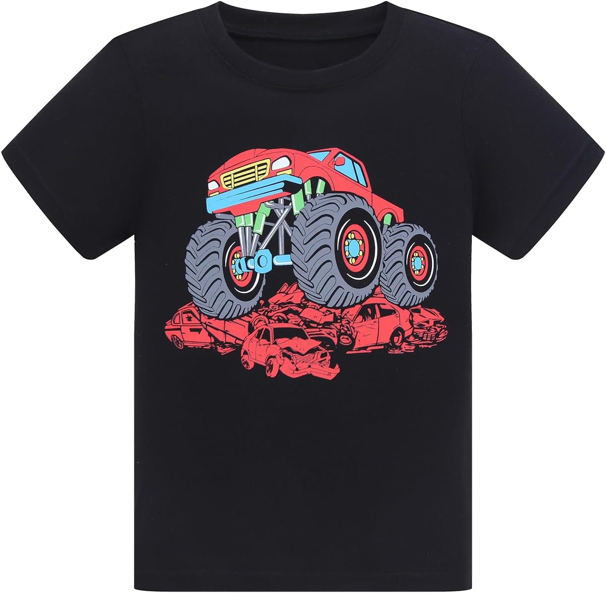 Demifill Toddler Boys 3 Pack Short Sleeve Boys Short T-Shirts Crew Neck T-Shirt Size 2-10Years - Image 4