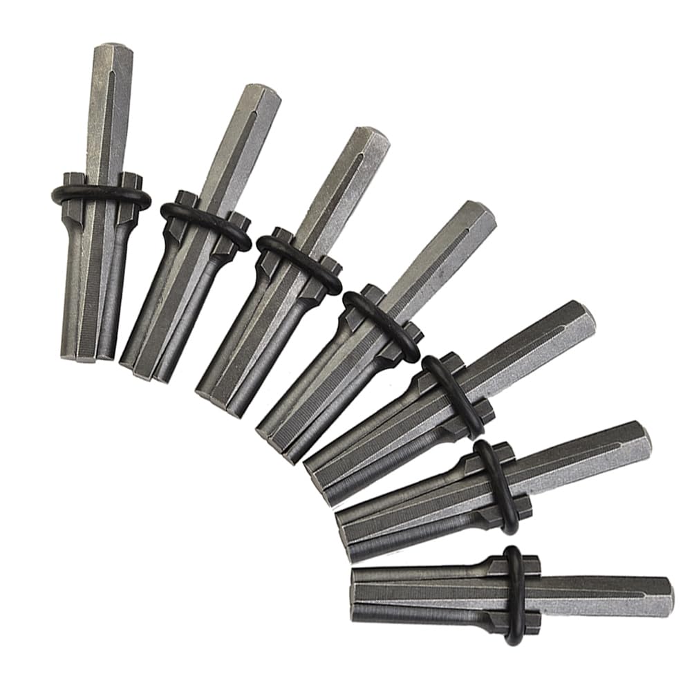 Lot de 7 cales de fendage de roches et cales à plumes, outils de fendage de pierre pour granits, bétons, roches volcaniques, roches calcaires 1,4 cm