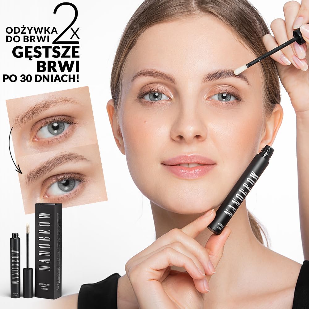 Serum do brwi Nanobrow Eyebrow Serum - odżywka do brwi, przyśpiesza wzrost, wzmacnia i zagęszcza