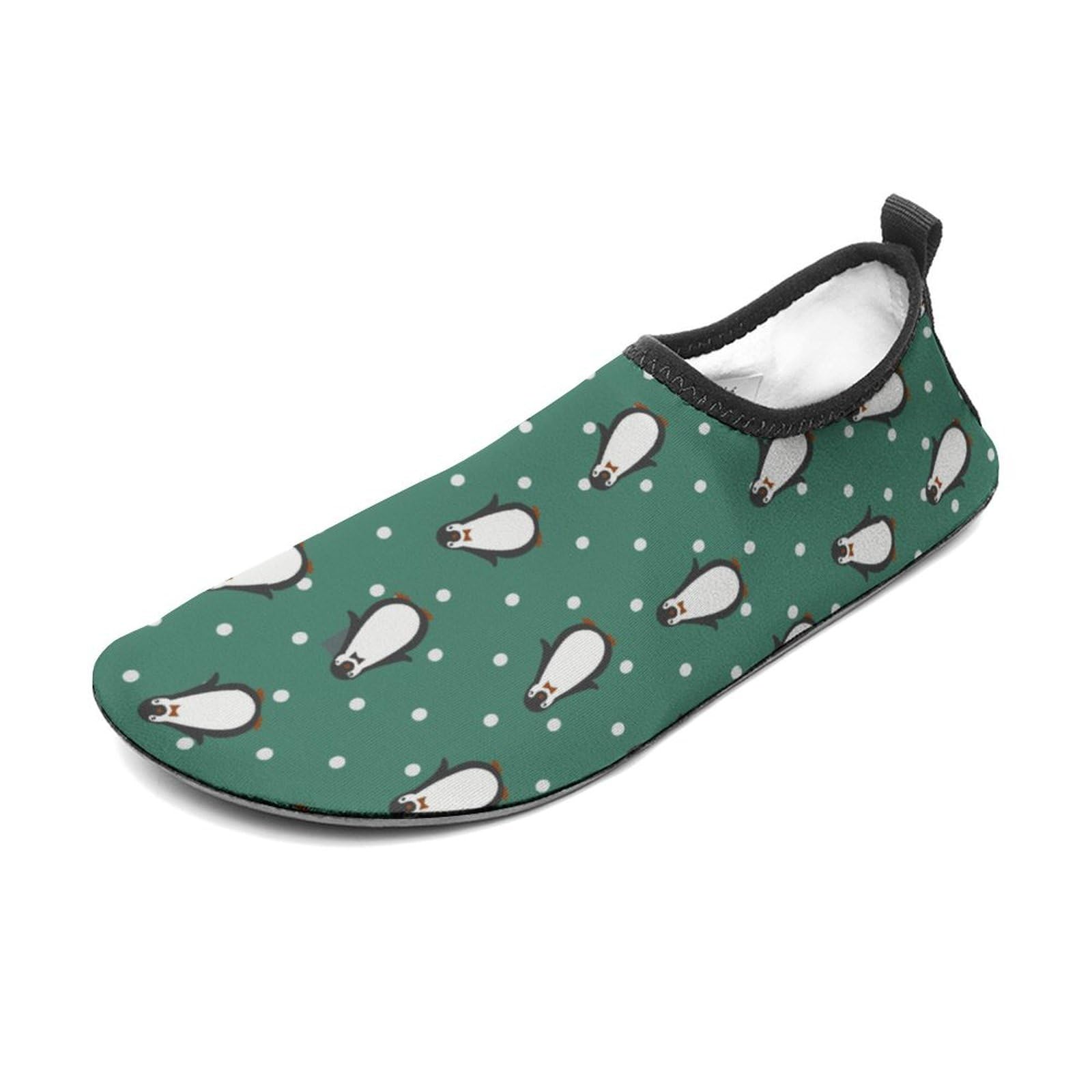 CSEMEIE Cute Penguin Pattern Water Shoes Beach Shoes Aqua Socks for Women Men Swimming Yoga