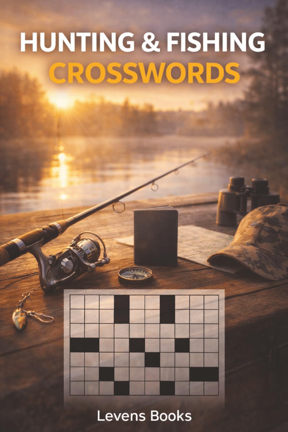 hunting crossword puzzle book: 60 Outdoor Crosswords | Wildlife, Fishing Gear, Hunting Terms & Camp Life | A Fun and Relaxing Brain Game
