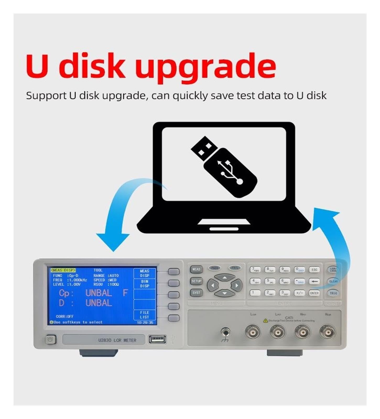 Stołowy Miernik LCR, U2830 Most Cyfrowy LCR Tester Rezystancji I Indukcyjności Mostka 10 KHz