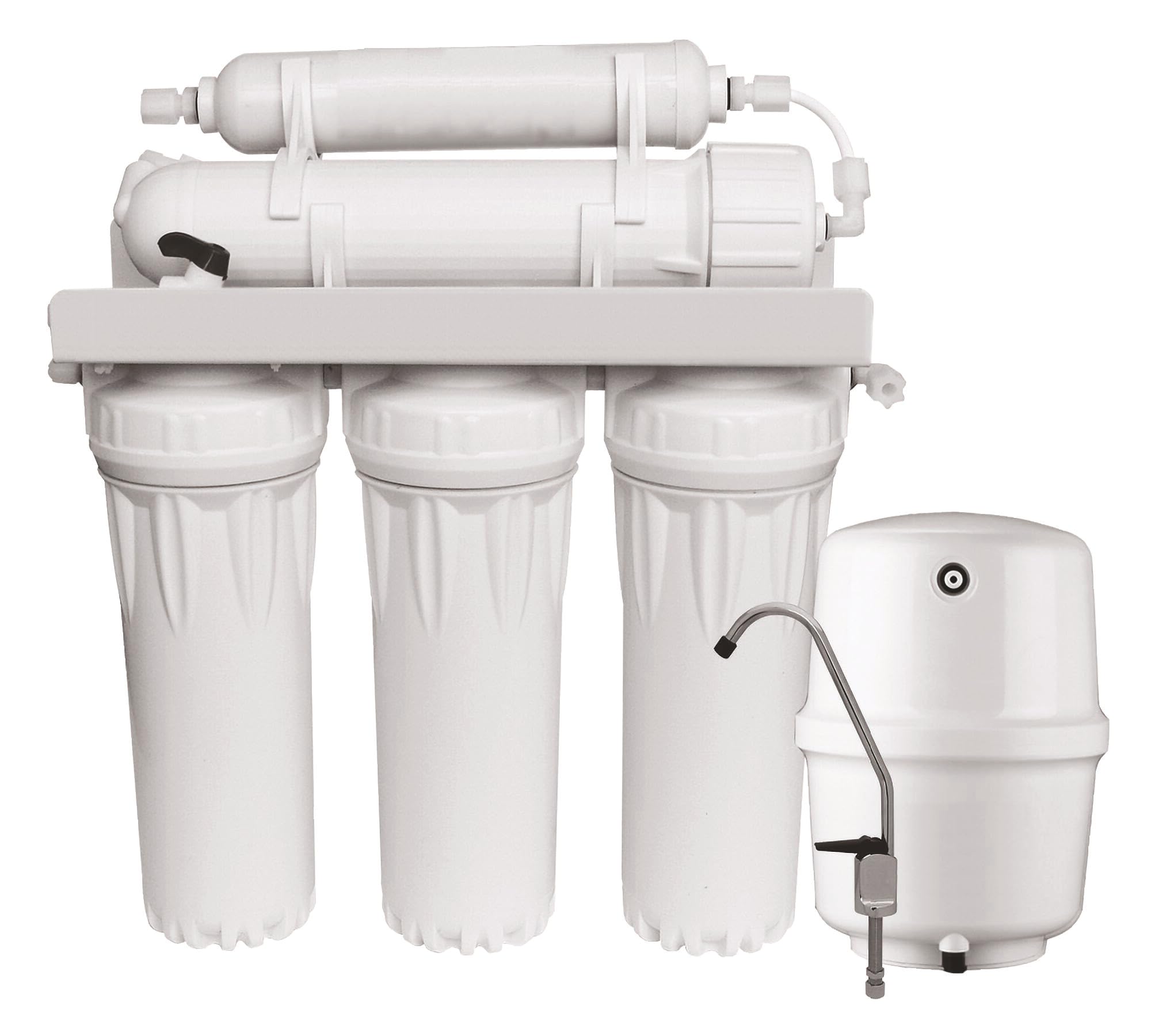 Aquawater - 104375, 5-Stopniowy System Odwróconej Osmozy Ze Zbiornikiem 11 L, 4 Wkładami Filtrującymi, Kranem Do Zimnej Wody, Optymalne Oczyszczanie Dla Zdrowej, Bezwonnej Wody Pitnej