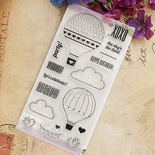 Generic scrapbook DIY Hydrogen balloon ACRYLIC VINTAGE clear STAMPS FOR