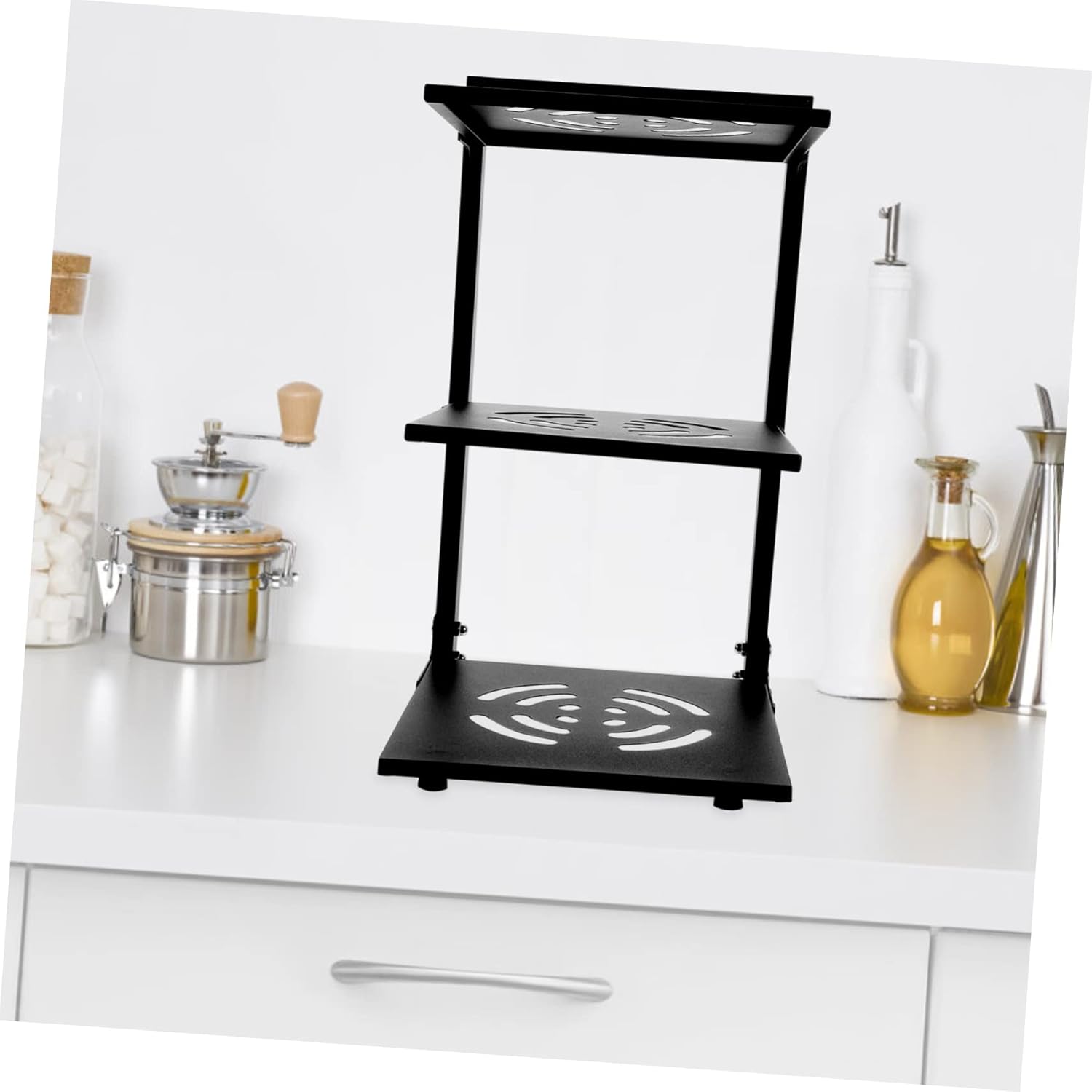 Pot and Pan Organizer Rack Kitchen Storage for under Sink Bathroom and Cabinet Sturdy Multi-layer Cookware Holder for Efficient Space Utilization