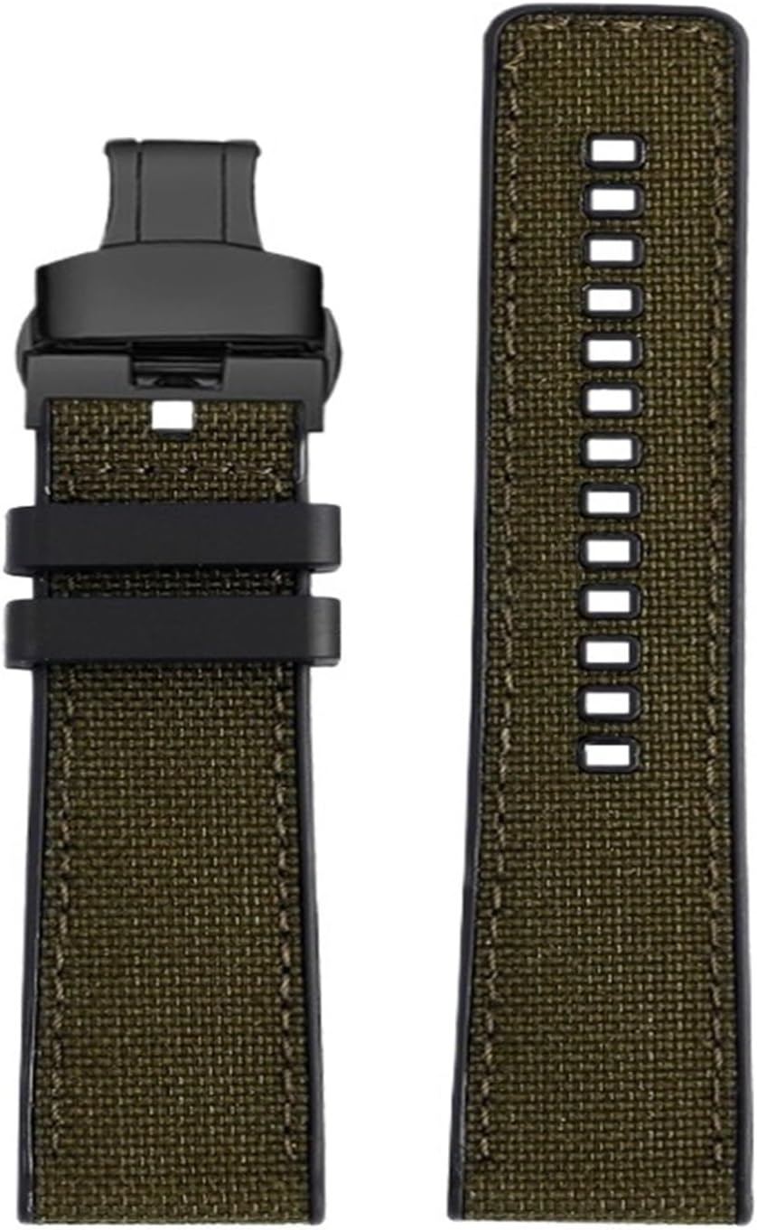 22mm Quick Release Wristband Fit For Tissot T-Sport T125617 T116617 T116nylon Silicone Strap Khaki Green Men Watchband