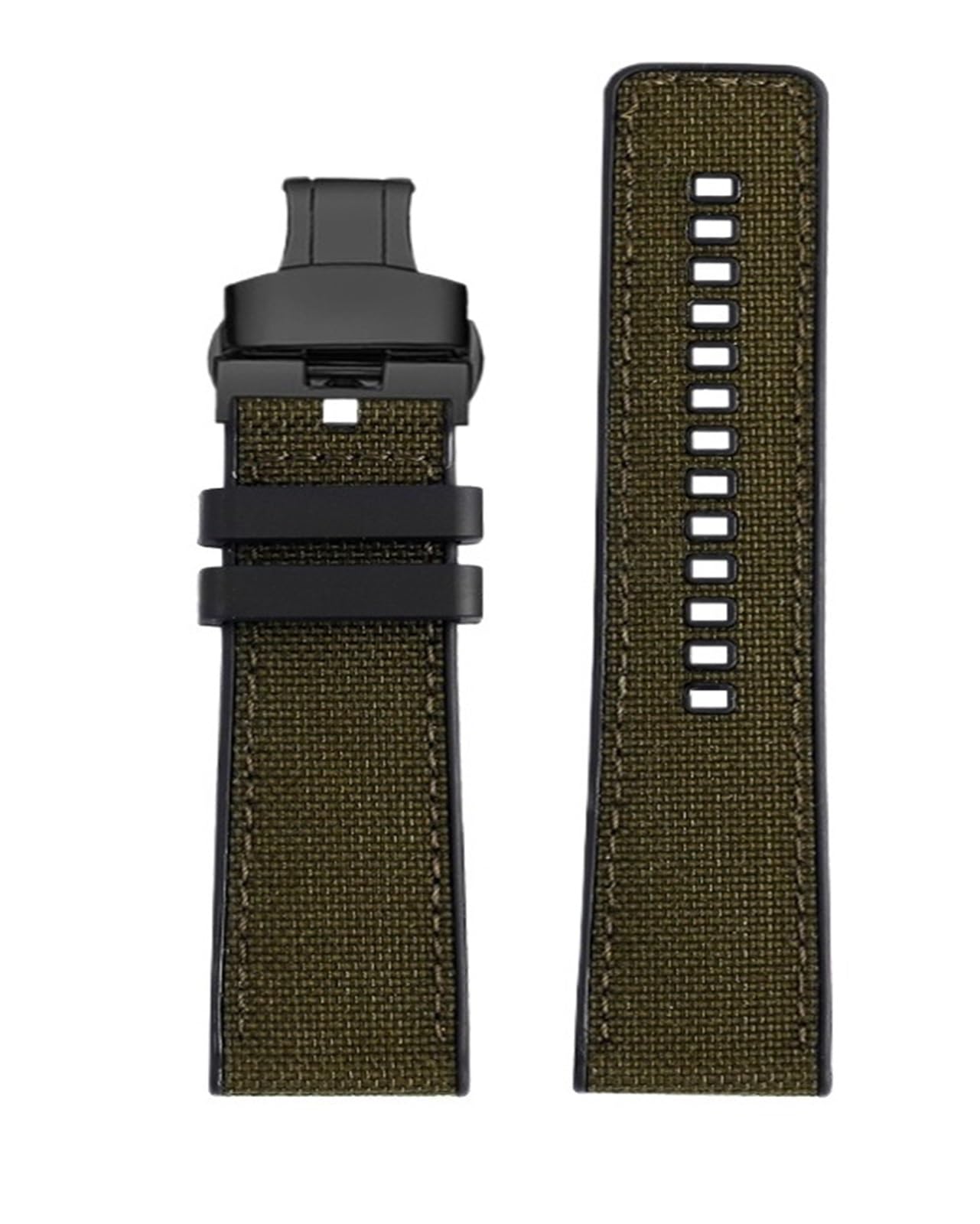 22mm Quick Release Wristband Fit For Tissot T-Sport T125617 T116617 T116nylon Silicone Strap Khaki Green Men Watchband