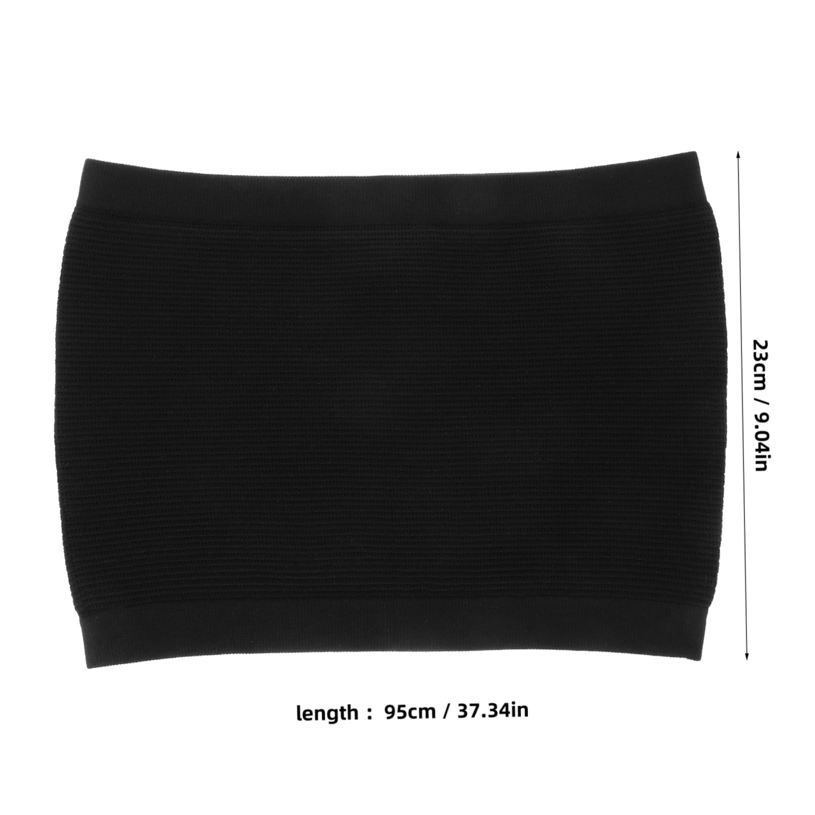 Toddmomy Men's Slimming Waist Trimmer Belt Band for Abdominal Support Black Promotes Sweating Comfortable Design for Enhanced Workout