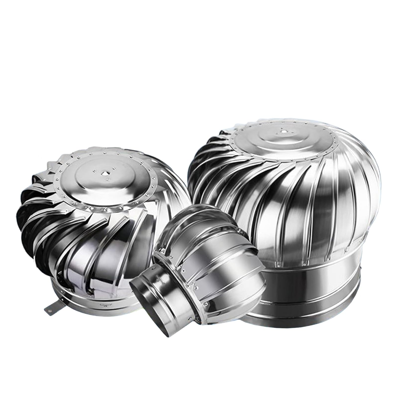 Chimney Cowl, Galvanized Circular Cap Vents, Flue Wind, roof Chimney, turbines ventilators(250mm)