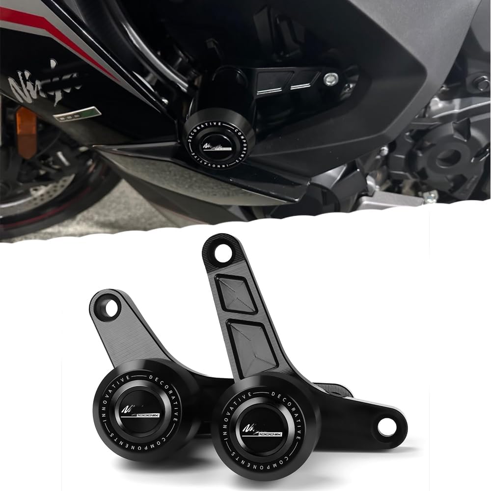 NINJA1000SX Frame Sliders Fit For NINJA1000SX 2020-2023 2024 2025 + | NINJA1000 2017-2019 | NINJA 1000SX Falling Protect Crash Sliders Protect Falling protector Accessories BK