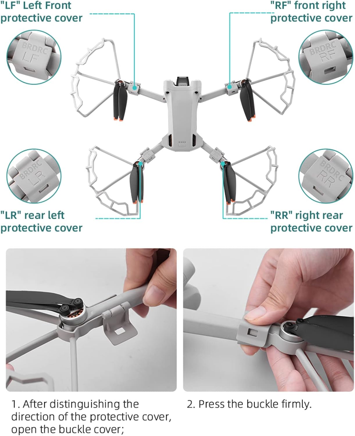 Propeller Guard for DJI Mini 3 Pro, Quick Release Propeller Blade Protection Kit,Professional DJI Mavic Mini 3 Pro Accessories