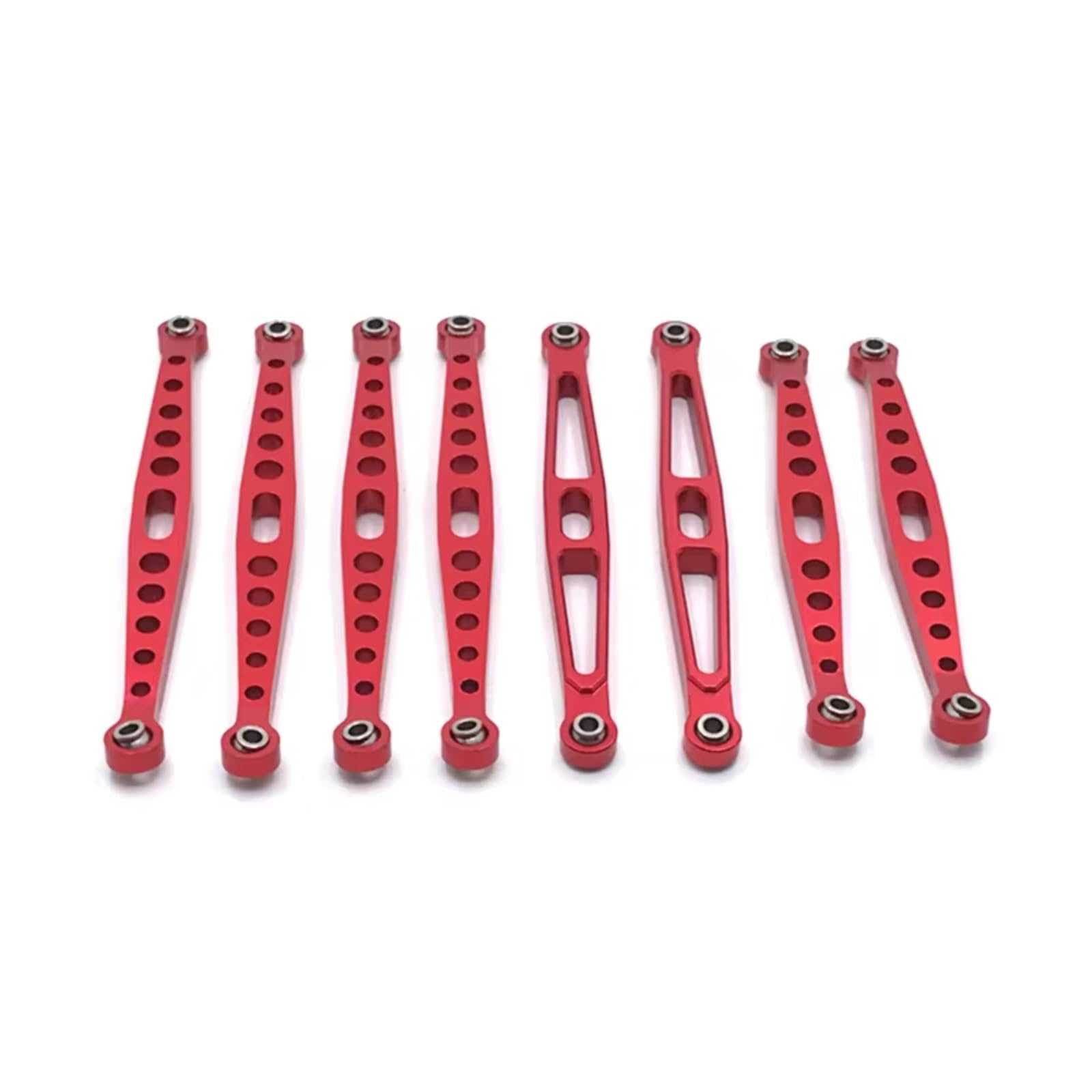 Rc Special Connecting Rod for HuangBo ZP1001 ZP1002 ZP1003 ZP1004 1/10 Metal Fixed Tie Rod RC Car Tracked Vehicles Parts and Accessories Upgrades Replacement and Use(Red)