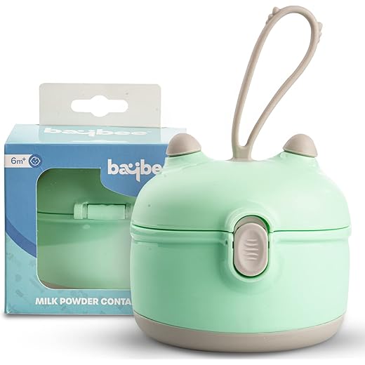 BAYBEE Portable Baby Formula Dispenser Green