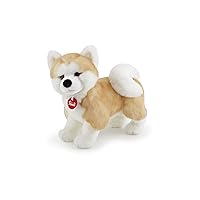 Trudi Akita Ascanio Cane peluche gioco, regalo Natale e compleanno | 15x27x25cm taglia