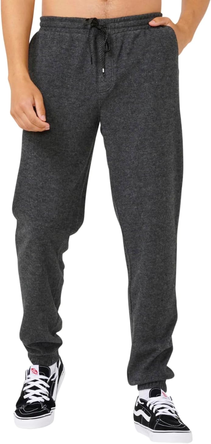 Rip Curl Men's Grid Knitted Track Sweatpants, Drawcord Waist and Elastic Cuffs