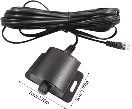 Universal Bass Control Knob, Bass Volume Knob with Extension Cable for Car Amplifier, Bass Knob for Car Amplifier 4 Pin