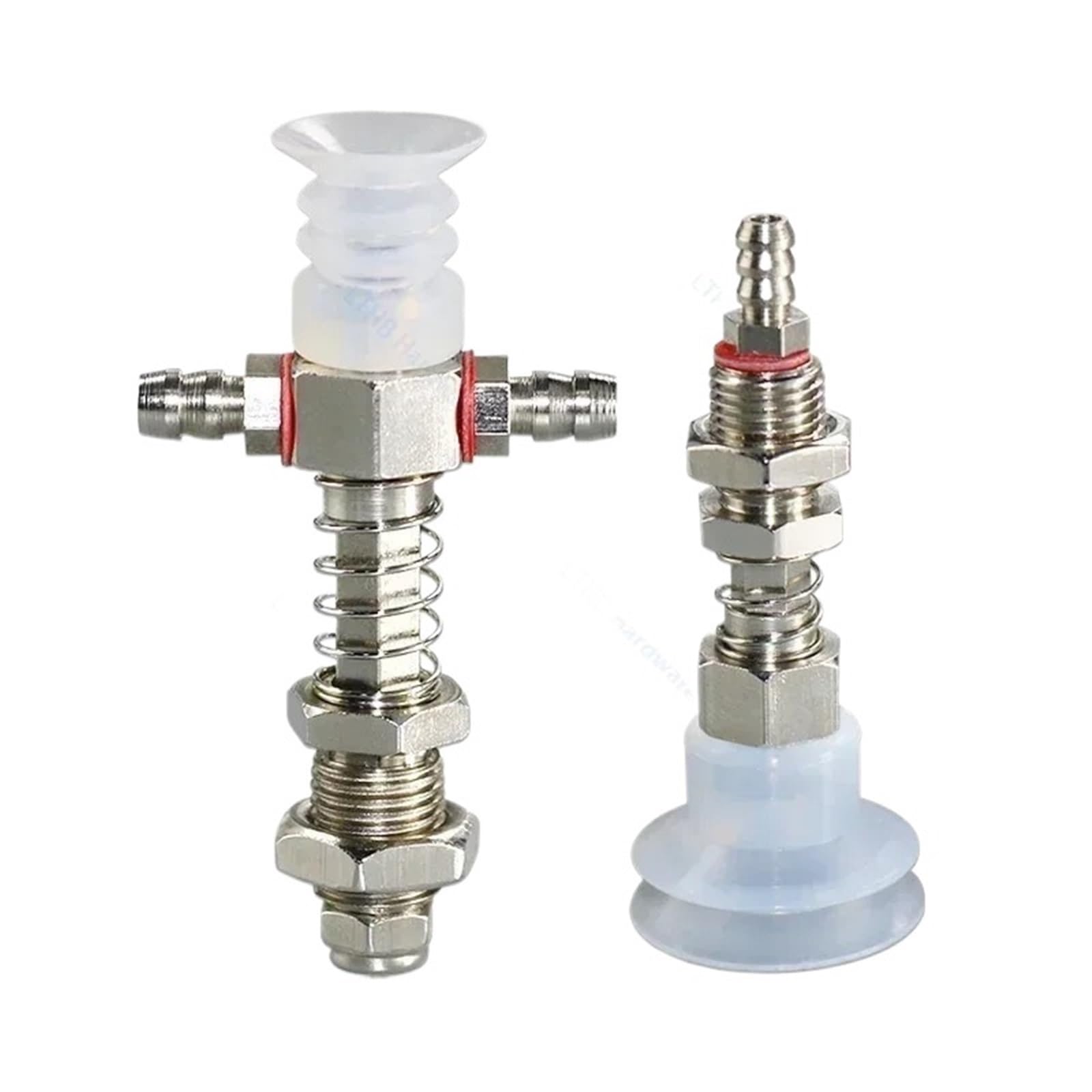 Jcibhodf 10Mm 100Pcs Pneumatic Suction Cup 5Mm Mounting Hole Silicone Rubber One/Two Layer Sp Dp Sucker(,Sp)