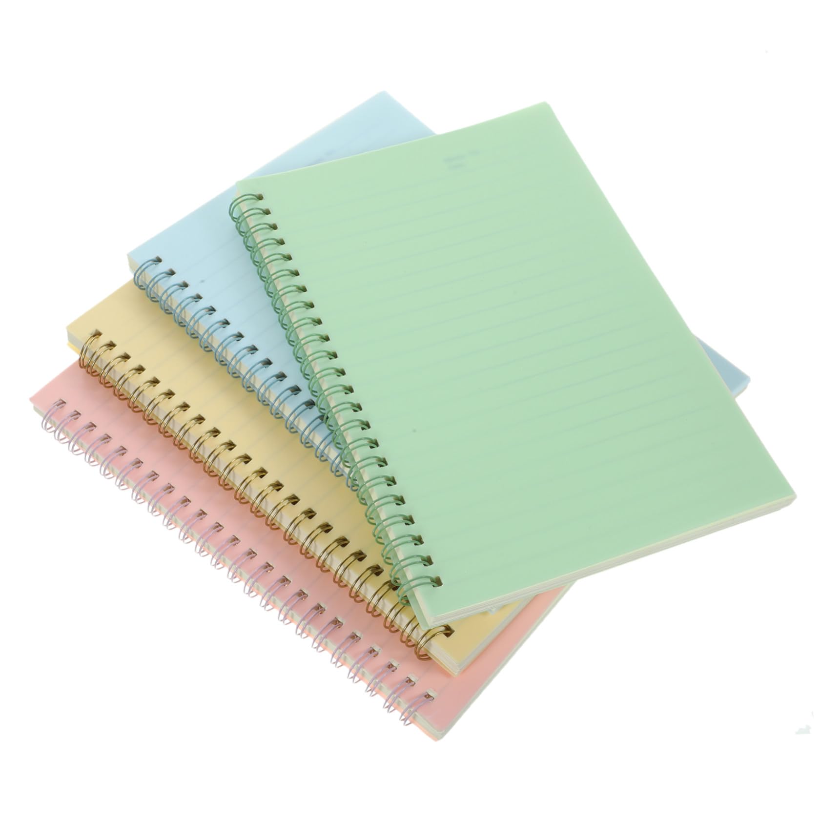 4 pezzi Quaderni Spirale Colorati per Ufficio Scuola Taccuino per Note Piano Settimanale e Organizzazione Personale
