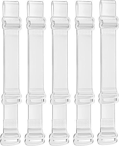 Vpang 10 pares de correas de sujetador transparentes ajustables correa de hombro de repuesto transparente