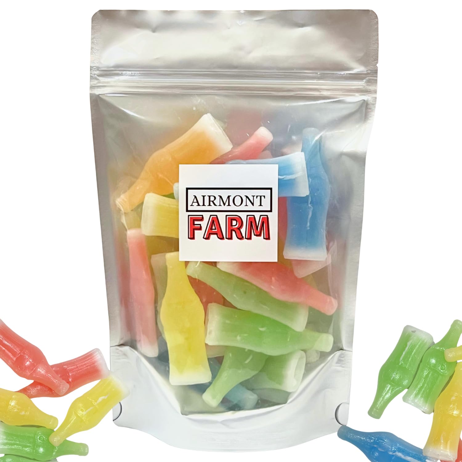 Airmont Farm Nip L Nip Wax Bottles Candy Drinks 1/2 LB Bag Assorted Flavors