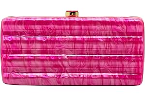 Marbled Acrylic Clutch Purse - A Stylish Evening Companion