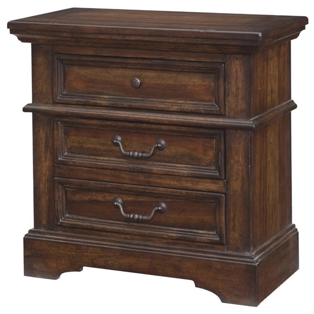 Amazon.com: American Woodcrafters Stonebrook Nightstand, 1, Tobacco : Home  & Kitchen