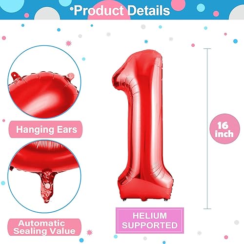 Miniatura 2 de Globos con números de 16 pulgadas, de papel de aluminio de Mylar del número 0-9, para decoración de fiestas, globos digitales personalizados, 10
