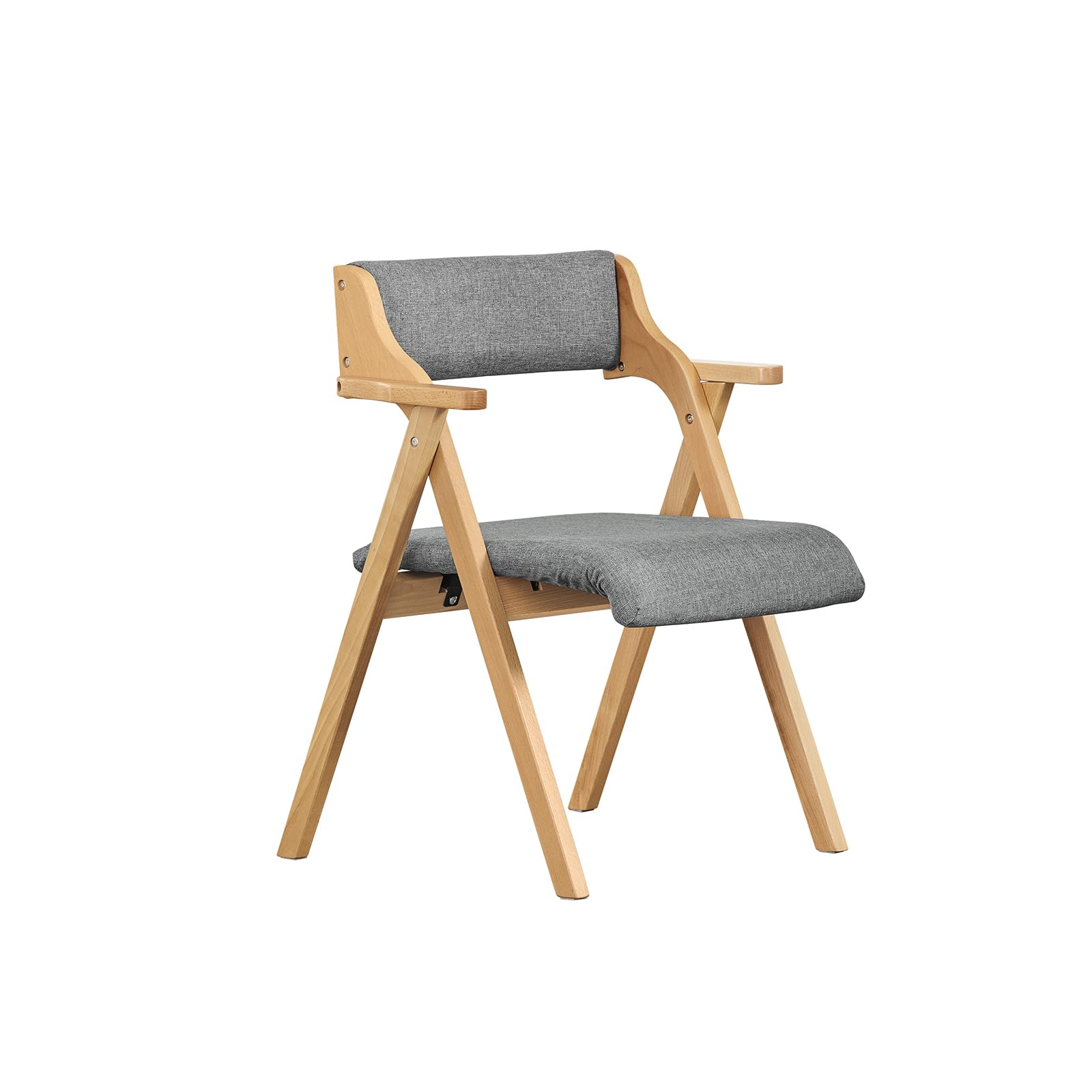 SoBuy Chaise Salle à Manger Pliante avec 2 Coussins, montée, 61,5x56x77,6cm