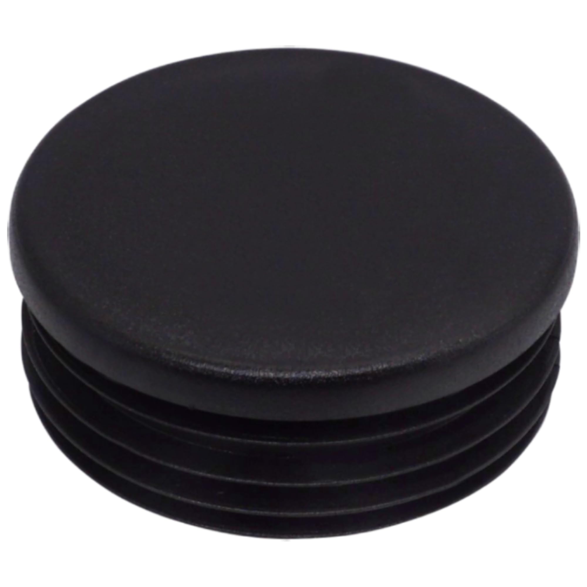 SKIR'CO (20 pcs) Round Tube Inserts 60 mm, Fence Post Plugs, Black Plastic Tube End Caps, Pipe Plugs, Black RAL 9005