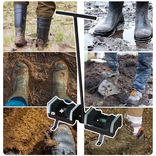 Grattoir à bottes robuste en acier double tête de nettoyage pour cour - 8