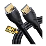 PowerBear 4K HDMI Cable 10 ft &vert; High Speed&comma; Rubber & Gold Connectors&comma; 4K &commat; 60Hz&comma; Ultra HD&comma; 2K&comma; 1080P&comma; & ARC Compatible for Laptop&comma; Monitor&comma; PS5&comma; PS4&comma; Xbox One&comma; Fire TV&comma; Apple TV & More…