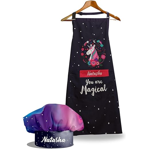 Kids Personalised Name Apron - Adjustable