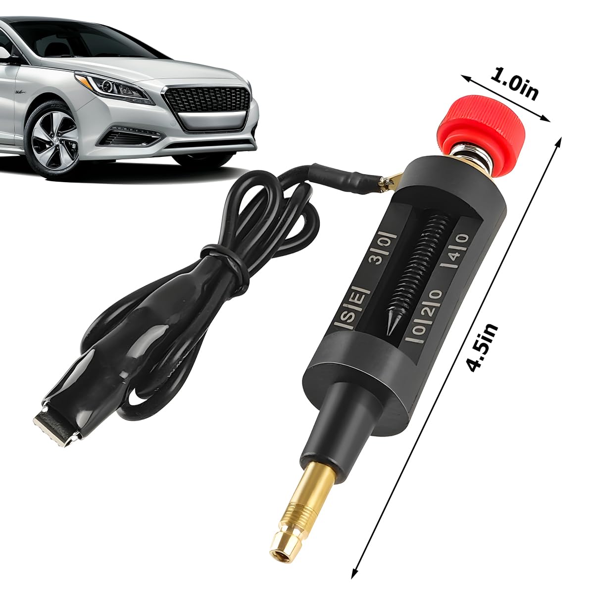 Zpana Car Spark Plug Tester Tool, Adjustable Vehicle Ignition Coil Circuit Tester for Engine Diagnostics, Auto Engine Sparking Checker Accessories, Universal for SUV Motorcycle Truck