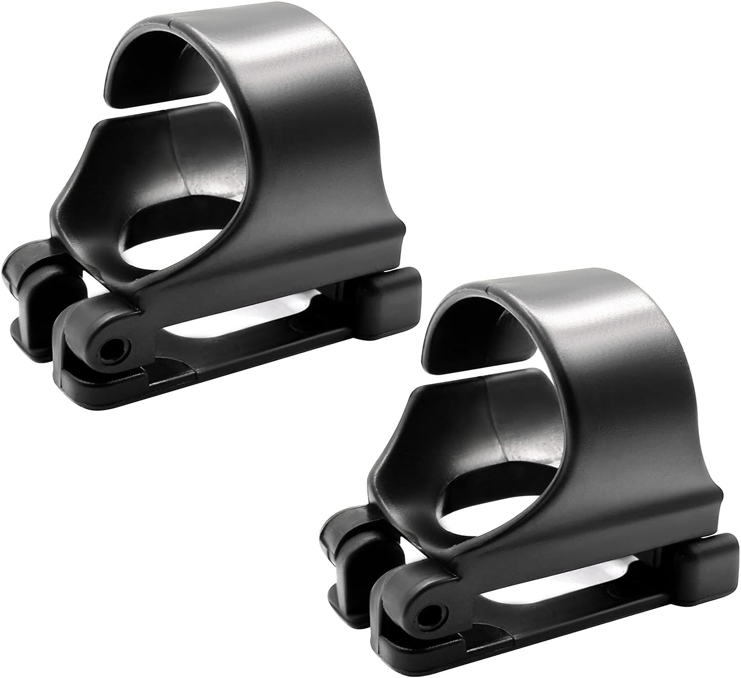 SIXQJZML 2 Pieces Scuba Dive Universal Plastic Clip Snorkel Keeper Retainer Replacement Snorkeling Equipment (Black)