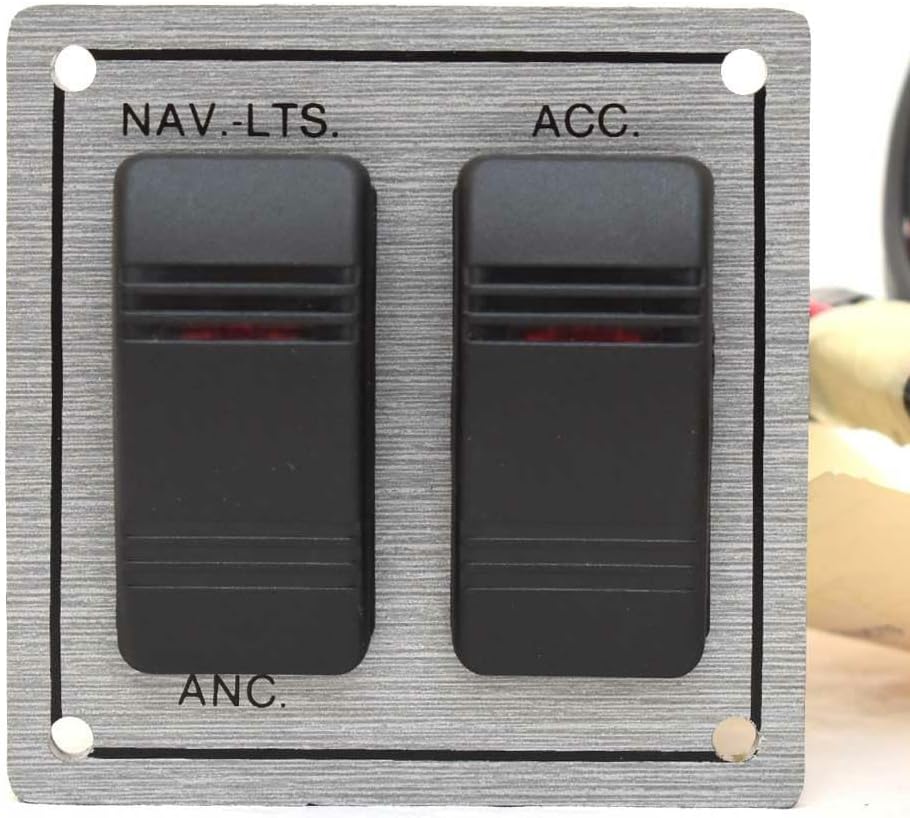 Godfrey Pontoon Boat Switch Panel F06133080 | w/Fuse Block 3 x 3 Inch