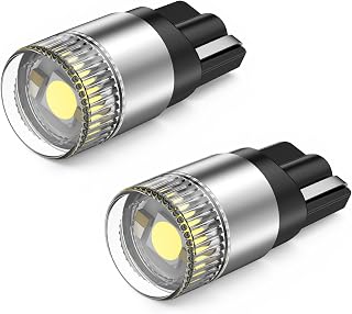 SEALIGHT t10 led ナンバー灯 爆光 ポジションランプ「360度配光レンズ 広い通気口 厚い接続フィラメント 3030SMD」 ルームランプ ライセンスランプ クリアランスバルブ led 車 スモールランプ 無極性 車検対応 6000K ホワイト 2個 2.5年メーカー保証