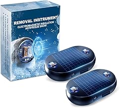 2 x Car De-Icer Mini Heater Portable Kinetic Molecular Heater Molecular Interference Frost Protection Snow Removal Tool Car Snow Removal Car De-Icer Electromagnetic Anti-Frost 2 Pieces