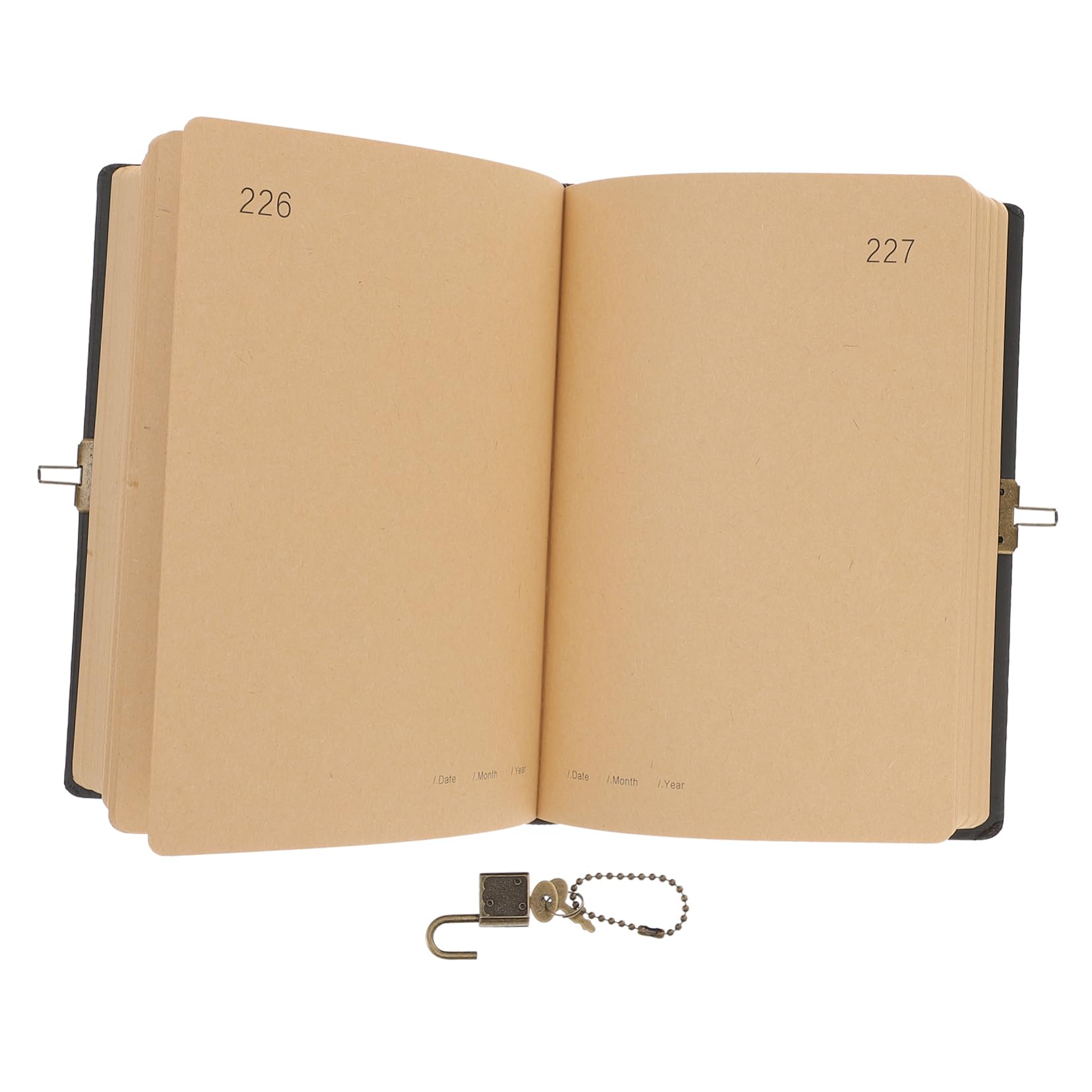 Diario Personale con Lucchetto, Quaderno Portatile in Carta per Scrittura Creativa, Ufficio e Scuola, 365 Giorni Stili multipli