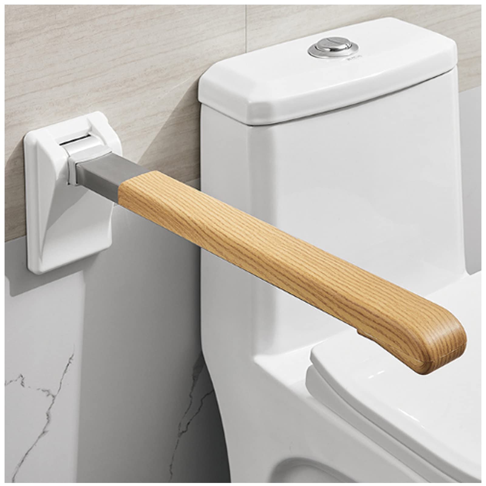 Barras de agarre abatibles para personas mayores para pared, barra de seguridad para inodoro, soporte de asiento de baño para discapacitados, barras de ducha de acero inoxidable de 27.5
