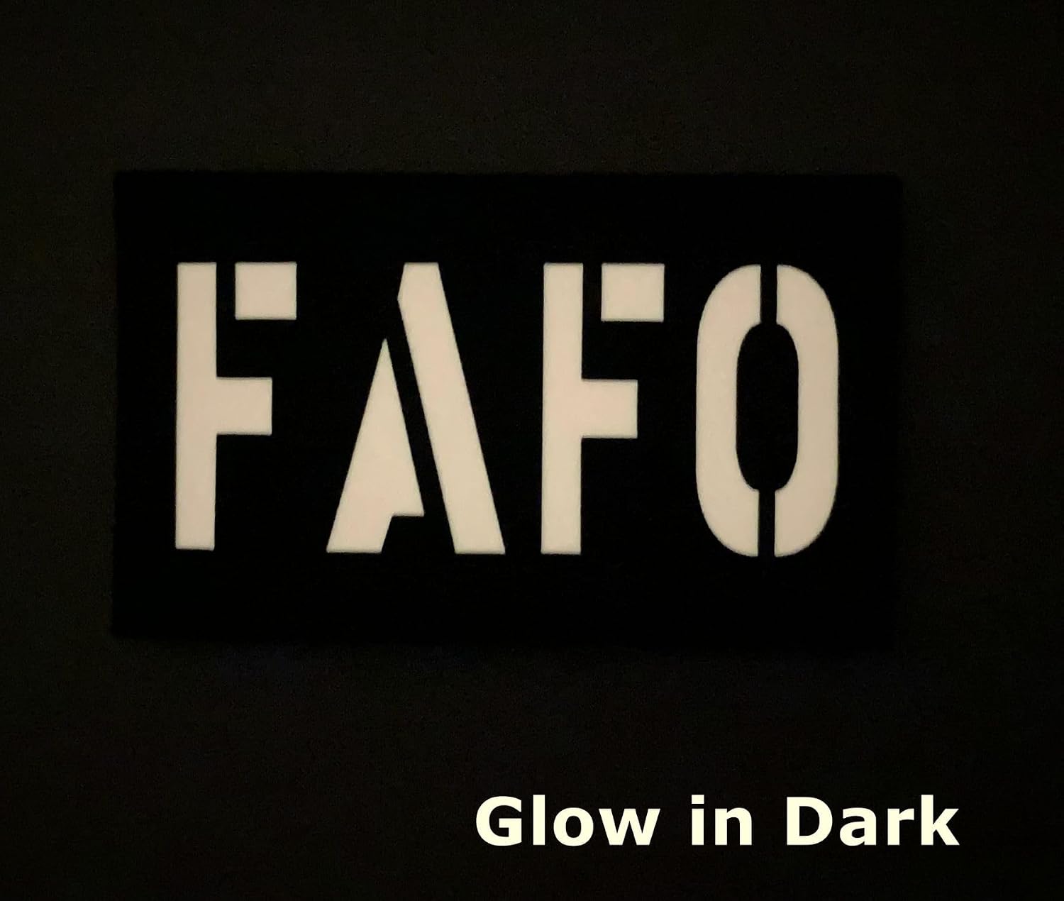 2 Pieces FAFO Reflective Patch Fuck Around and Find Out Patch Hook and Loop Patch (Glow in Dark-Pink)