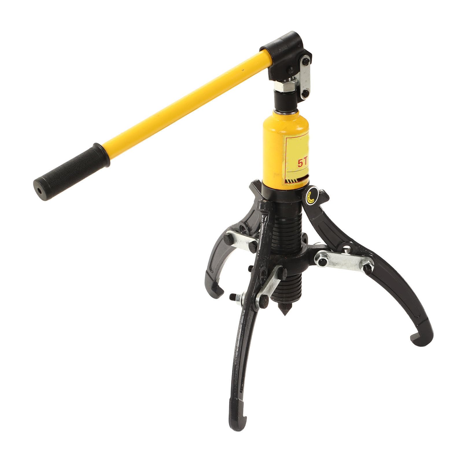 Cocoarm Ściągacz Hydrauliczny 3-szczękowy ściągacz Hydrauliczny ze Stali Węglowej 5T 200 Mm średnica Zewnętrzna 50 Mm Skok Szczęki Obrotowe 360 ​​stopni do łożyska Piasty Demontaż Przekładni Naprawa