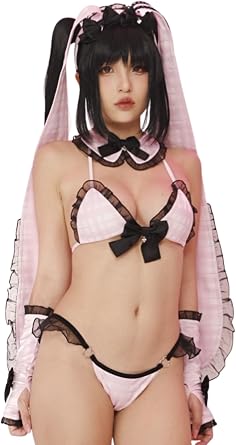 MOEFLAVOR Oversized Bunny Ear Ruffled Headband Kawaii Anime Cosplay Accessory Matches Gyaru & Jirai Kei Outfits