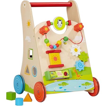 Solini Le Pousseur Pour Bebe Aide A La Marche Multicolore Solini Amazon Fr Bebes Puericulture